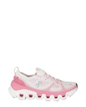 On Shoes Cloud X Tempo Mesh Rubber Sole Nylon Sneakers - Pink