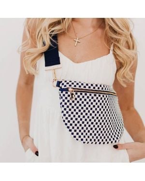 Pretty Simple Westlyn Woven Bum Bag - White