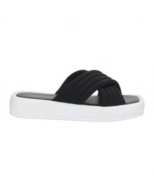 Carrano Platform Slide Sandal - Black