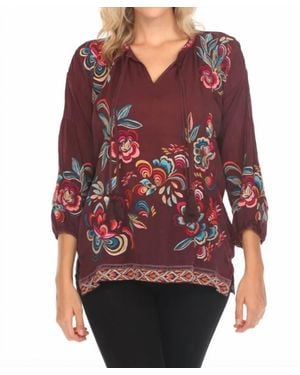Johnny Was Zadonia Blouse - Red