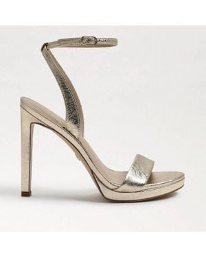 Sam Edelman Jade Ankle Strap Heels - White