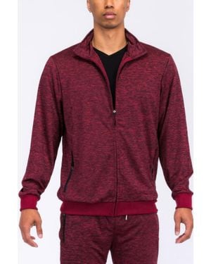 TRUEDAMES Marbled Track Jacket - Red