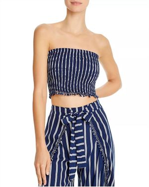 Peixoto Joan Cover Up Top - Blue