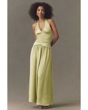 Mare Mare Sloane Halter Maxi Dress - Green