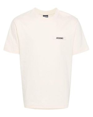 Jacquemus T-Shirt With Logo Patch - White