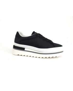 Softwaves Licia Satin Platform Sneaker - Black