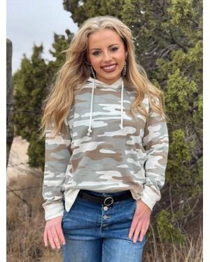 Texas True Threads Jess Hoodie Sweatshirt - Gray