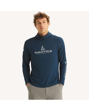 Nautica Otf Performance Upf 50+ Hoodie - Blue
