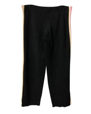 Bella Freud High-Rise Wide-Leg Wool Pants - Black