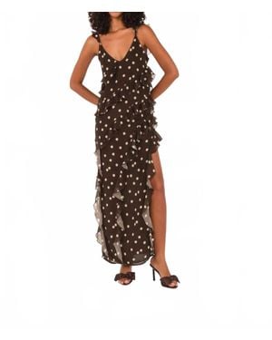 The Lulo Project Cascade Maxi Dress - Brown