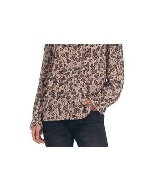 Elan Ruffle Collar Top - Black
