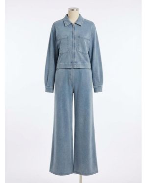 Z Supply Heritage Knit Denim Jacket - Blue