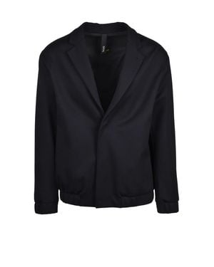 Hevò Calamarena Snap Closure Viscose-Blend Coat - Black