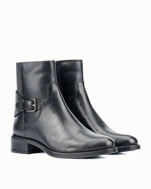 Vintage Foundry Vintage Foundry Co Sirena Boots Leather Ankle Bootie Hawk2289 - Black