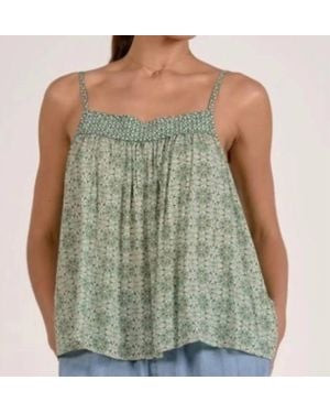 Elan Muse Boho Tank - Green