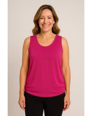 Sympli Slim Fit Sleeveless Top - Pink