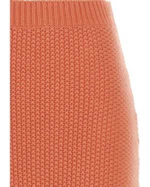Chloé Cashmere Mini Skirt - Orange