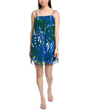 Lost + Wander Palazzo Palm Mini Dress - Blue