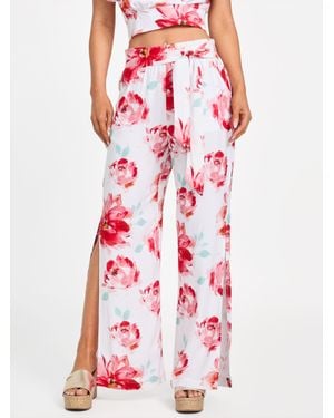 Guess Didi Printed Palazzo Pants - Red