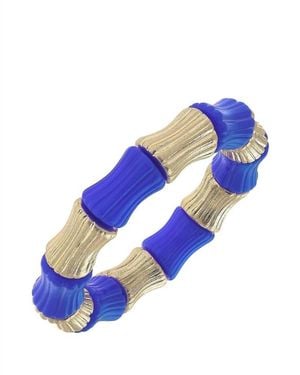 Canvas Style Kai Bamboo Stretch Bracelet - Blue