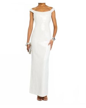 retroféte Jazmina Sequince Dress - White