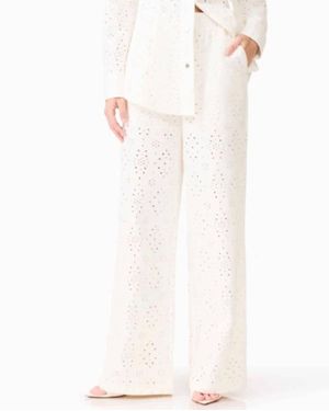 Curaae Sierra Eyelet Pant - White