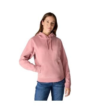 Carhartt Hoodie Rose Tint French Terry Midweight Relaxed Fit Posh286 - Red