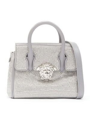 Versace Palazzo Empire Mini Limited Edition Crystal Bag - Gray