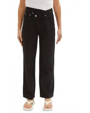 Jbd. Chelsea Straight-Leg Asymmetric Waist Jean - Black