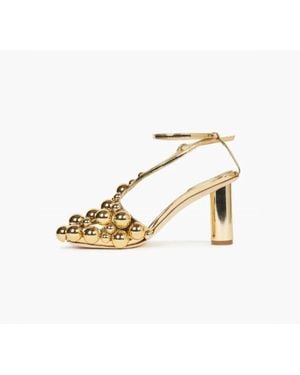 A.W.A.K.E. MODE Christine Heels With Studs - Metallic