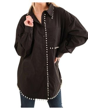 And The Why You Are Extraordinary Button Down Shirt - Black