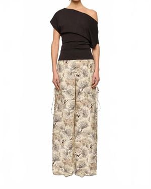Clea Carlos Side Tie Pant - Metallic