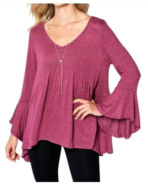 Emerald Collection All I Need Hanky Hem Tunic Top - Red