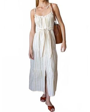 Emerson Fry India Front Button Down Sundress - White