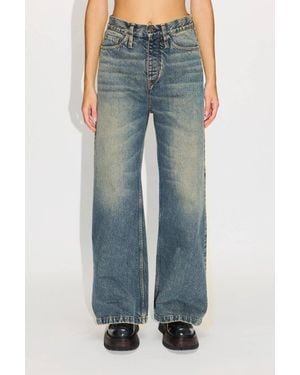 Hope Skid Wide-Leg Flared Jeans - Blue