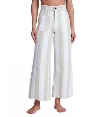 ASKK NY Cropped Sailor Wide-Leg Pants - Multicolor