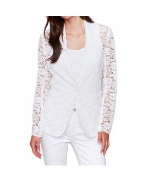 Charlie b Lace Blazer - White