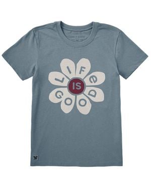 Life Is Good. Crusher T-Shirt - Blue