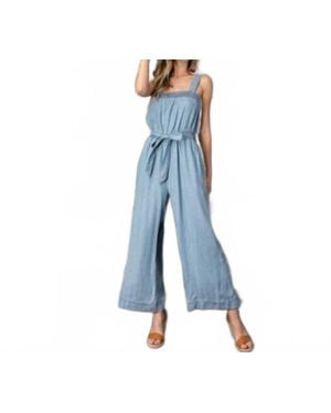 Eesome Kali Chambray Jumpsuit - Blue