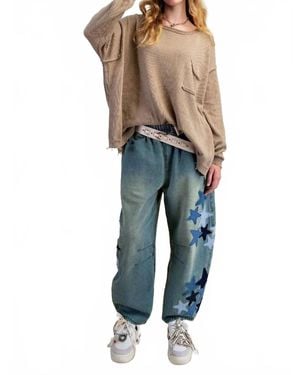 Easel Pacific Knit Sweater - Blue