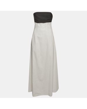 Anna Quan Cotton Strapless Marcia Dress - Gray