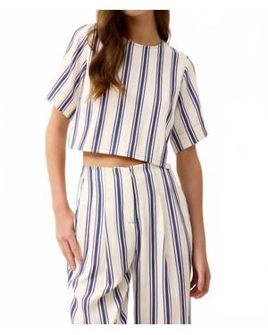 Marie Oliver Drew Short Sleeve Top - White
