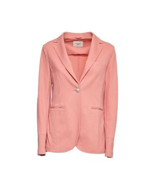 Circolo 1901 Garment Dyed Multi-Pocket Casual Blazer - Pink