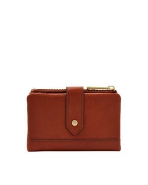 Fossil Lainie Leather Multifunction Wallet - Red