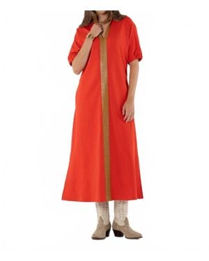 Emily Mccarthy Poppy Maxi Valiant Dress - Red