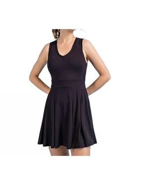 Rae Mode Butter V Neck Golf Dress And Pants - Black