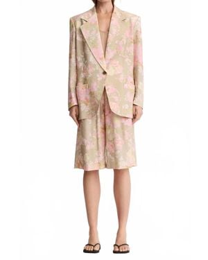 Smythe Notched Lapel Blazer - Natural