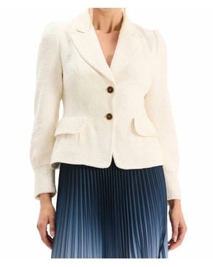 tyler boe Gabriella Basketweave Jacket - White