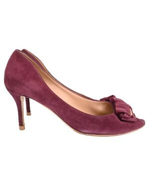 Ferragamo Ribbon Heels - Pink