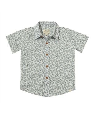 Me & Henry Boy's Newport Woven Shirt - Gray